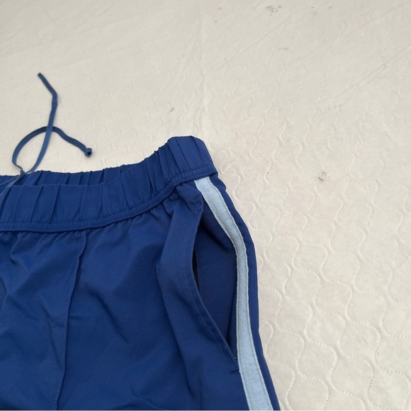 Express Jeans vintage Y2K blue side stripe cropped workout track pants - Picture 6 of 11
